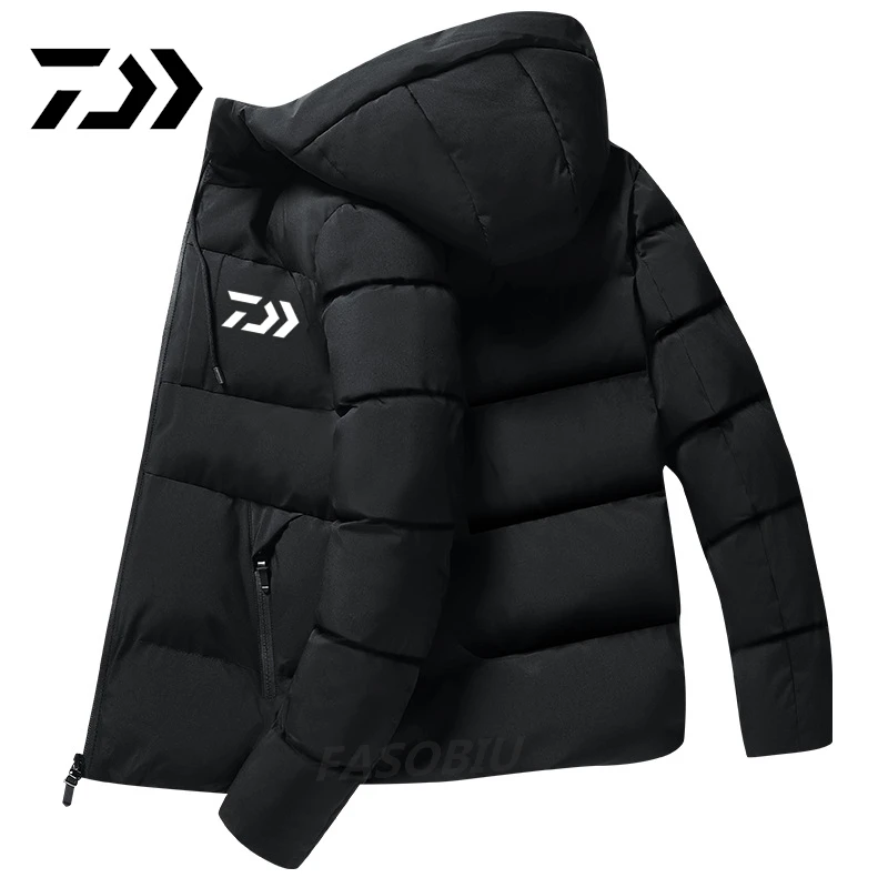

Мужская одежда для рыбалки Daiwa 2021, утепленная уличная куртка на молнии для походов и рыбалки, теплая зимняя одежда для альпинизма