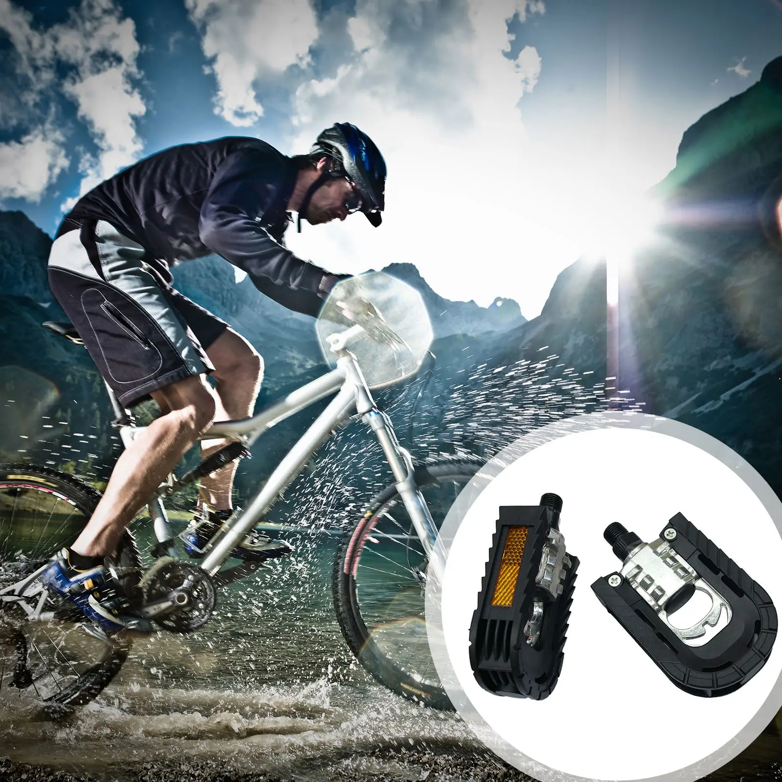 

Foldable Bike Pedals Aluminium Alloy Bicycle Pedal Anti-Slip Ergonomic For Moving 1 Pair