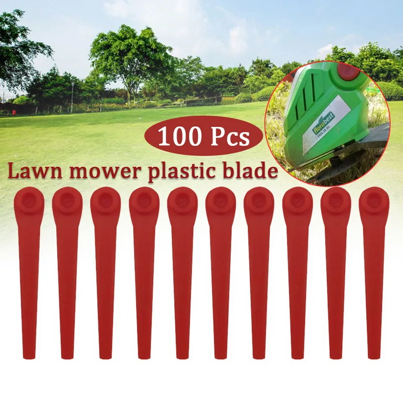 100 шт. ручная газонокосилка работающая на лезвия быстро Пластик садовый