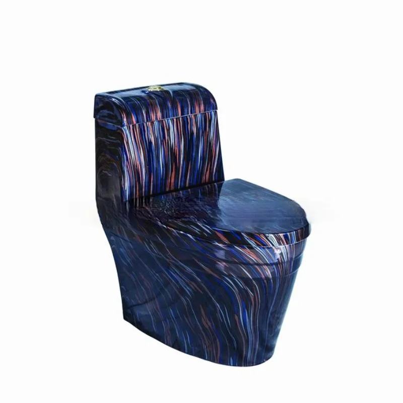 

Boutique High-Grade Wood Grain Marbling Toilet Super One-Piece Closet Toilet Ceramic Color