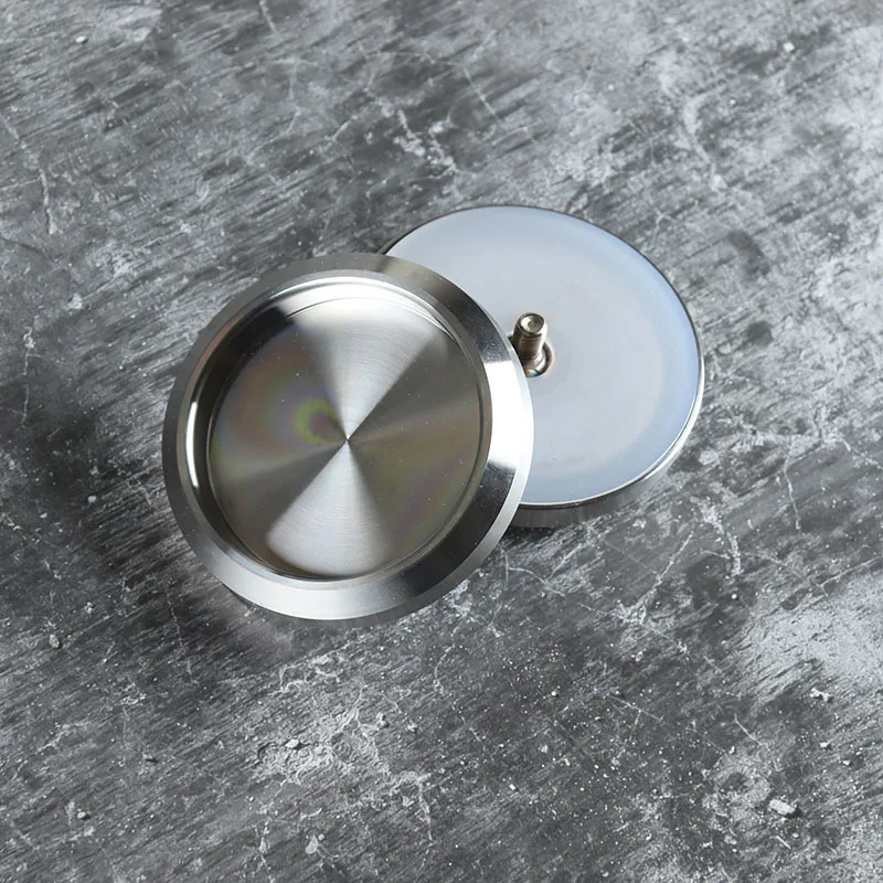 Стеклянная Ручка двери из нержавеющей стали 68 мм внутри и снаружи двойная ручка