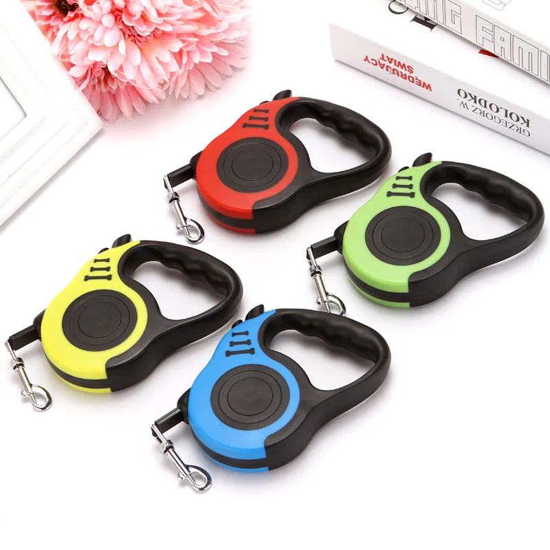 3M/5M Pet Traction Device Automatic Retractable Rope For Dogs Bone Printing Flexible Dog Leash Chain | Дом и сад