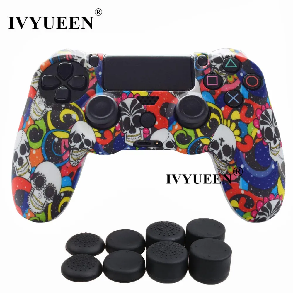 Силиконовый защитный чехол IVYUEEN для sony Dualshock 4 PS4 DS4 Pro Slim с 8 аналоговыми джойстиками