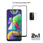 Для Samsung Galaxy M21 Защитная пленка для объектива камеры и полное покрытие защитное закаленное стекло Защита экрана телефона