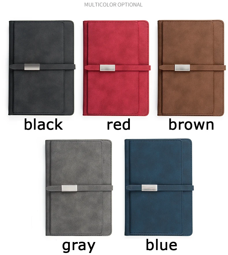 

RuiZe Vintage Leather Notebook Hard Cover A5 Planner Agenda 2021 Multifunction Business Notepad Note book Office Stationery