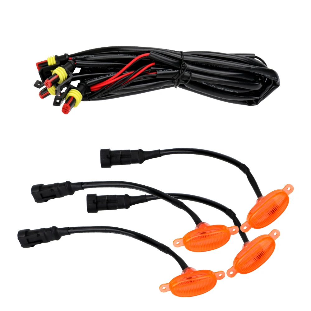 Универсальная передняя решетка освещения 12 В желтая комплект 6 SMD 3030