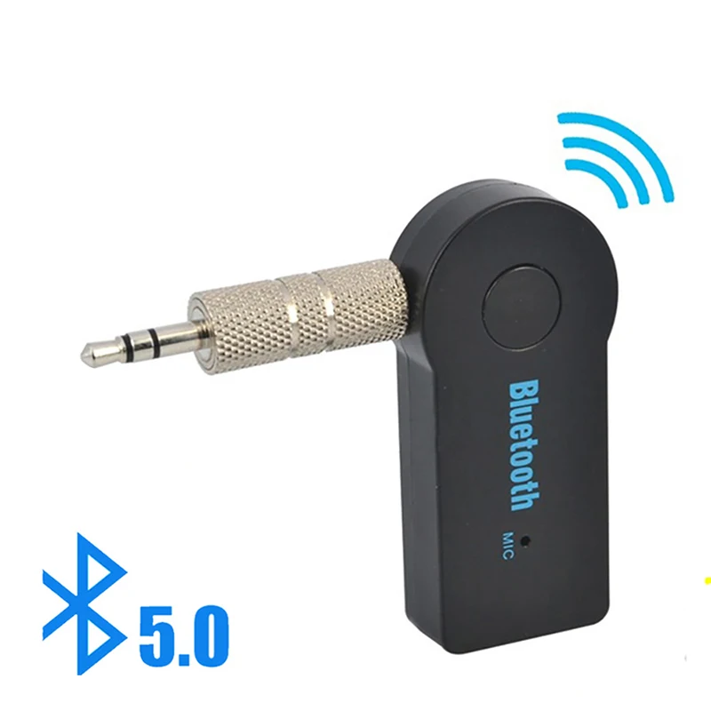 Приемник Bluetooth 5 0 разъем 3 мм AUX MP3 Музыкальный автомобильный комплект микрофон