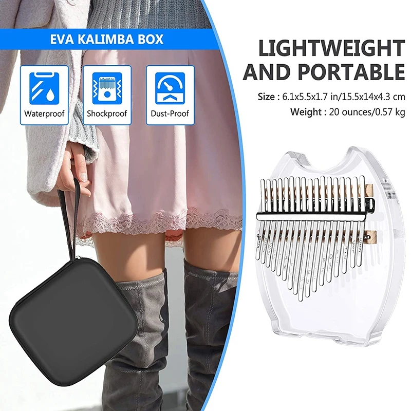 

17 Keys Kalimba Thumb Piano Musical Instrument Christmas Gifts,for Kids,Beginners