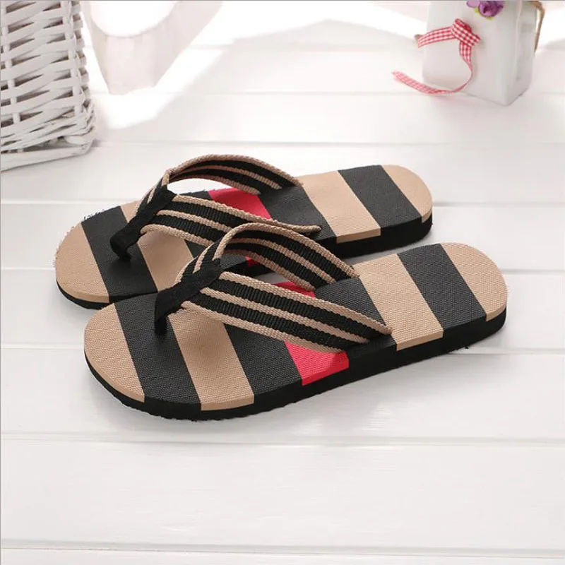 

Fashion Men Summer Flip-flops Light Weight Basic Outdoor EVA Sandals Big size Beach Anti-Slip Deep Colors Slippers