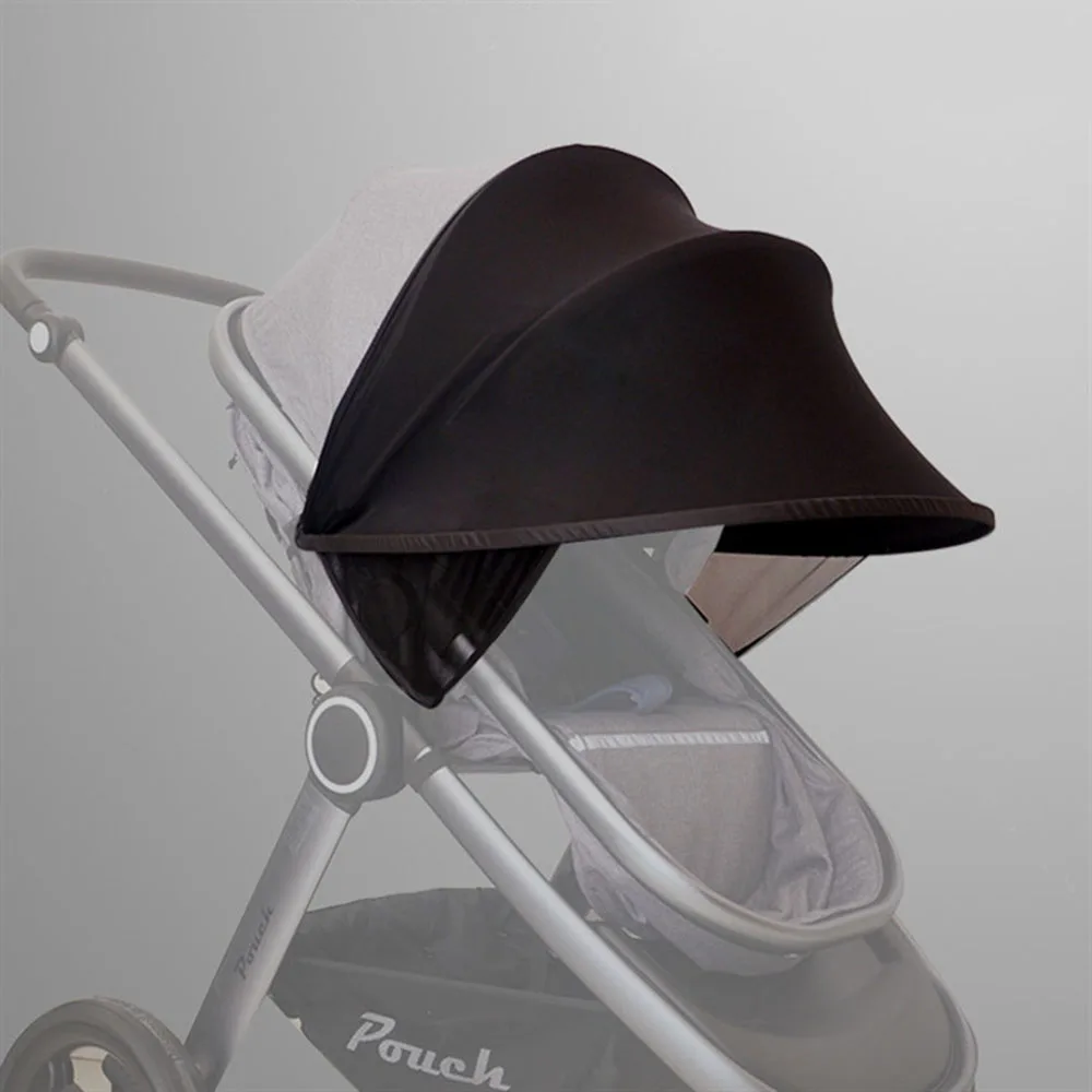 CYSINCOS Baby Stroller Shade Sun Visor Carriage Canopy Cover Newborn Prams Stroller Accessories Sun Hood Windproof Pushchair Cap