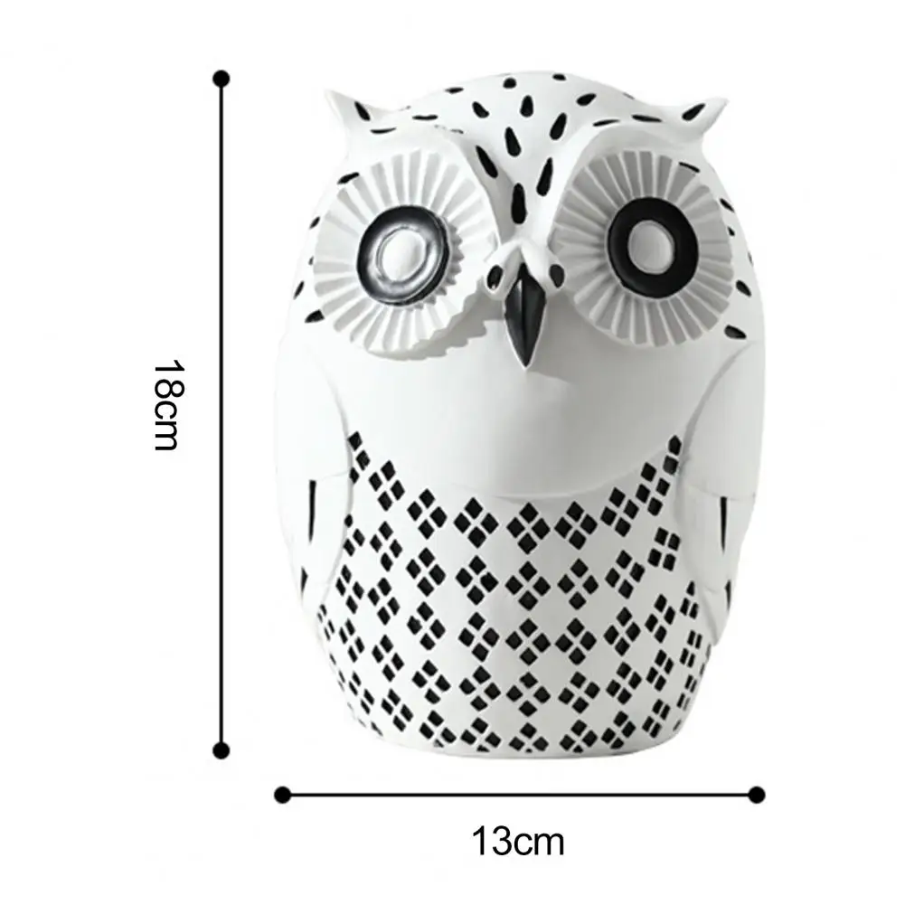 

70% Dropshipping!!Owl Model Eco-friendly Vivid Resin Desktop Owl Statue Decor for Office