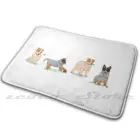 Игривые щенки-австралийский крупного рогатого скота ковер для собак коврик Нескользящая хорошо впитывающей влагу дверной коврик для собак для щенков и рисунком щенка из мультфильма каблуки Cattledog