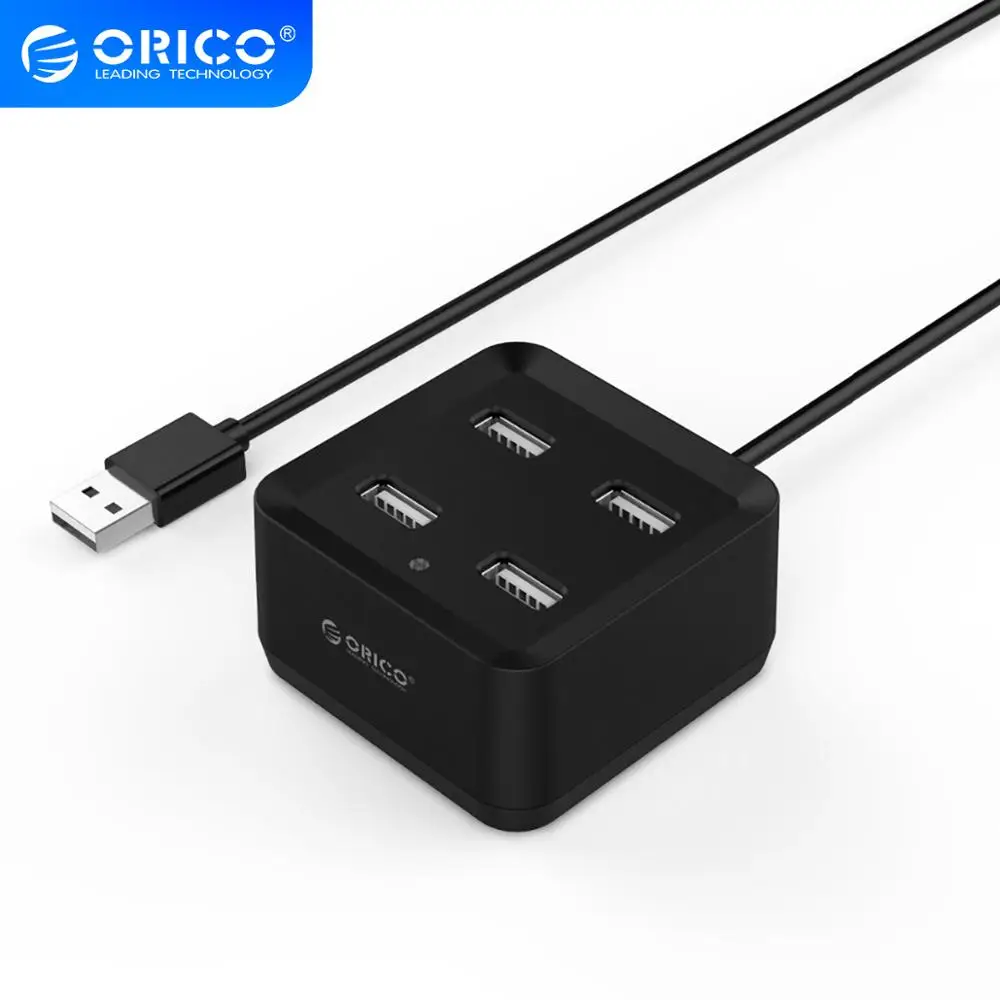 Высокоскоростной 4 портовый концентратор USB 2 0 ORICO usb порт разветвитель для Apple Macbook