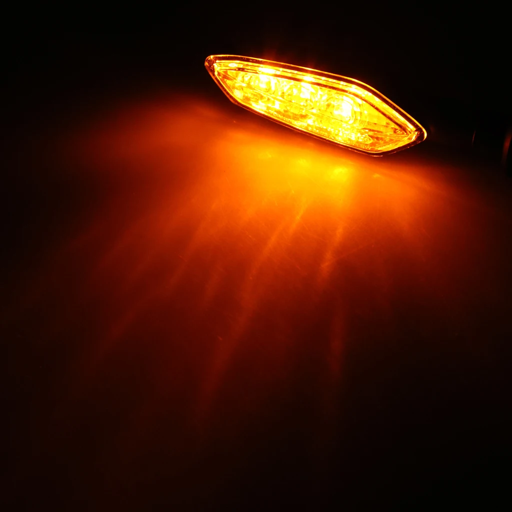 1 пара 12В LED Янтарный указатель поворота Индикатор мигалки для YAMAHA MT 01 25 03