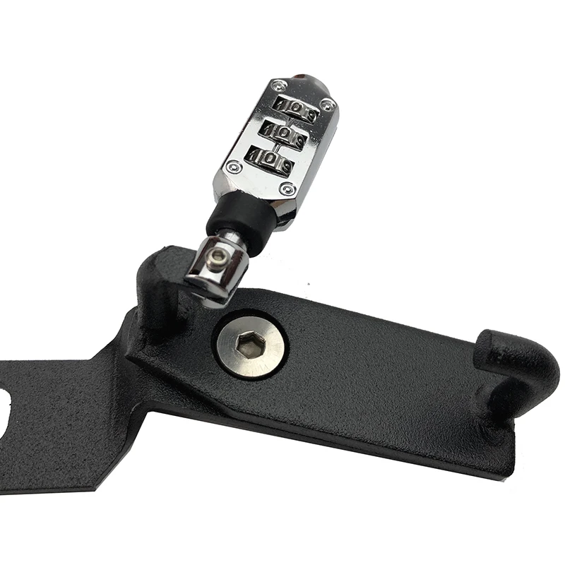 Motorcycle Helmet Lock Password Mount Hook Black Side Anti-theft Security Fits For Yamaha YZF R25 / MT-25 R3 MT-03 15-18 |