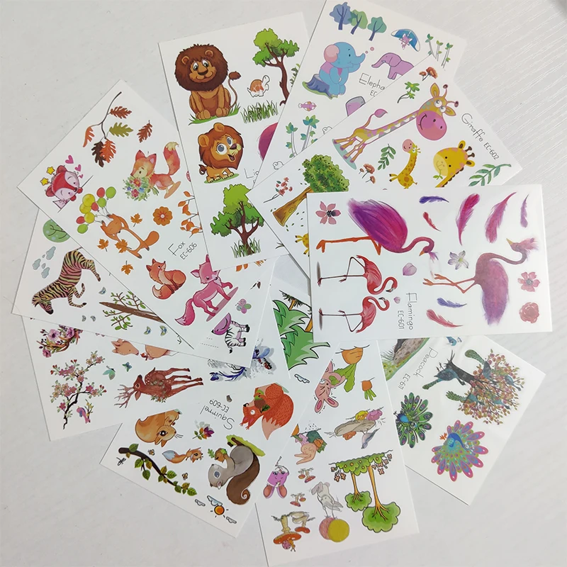 10 шт детское нижнее белье Временные татуировки стикер Водонепроницаемый штаны с