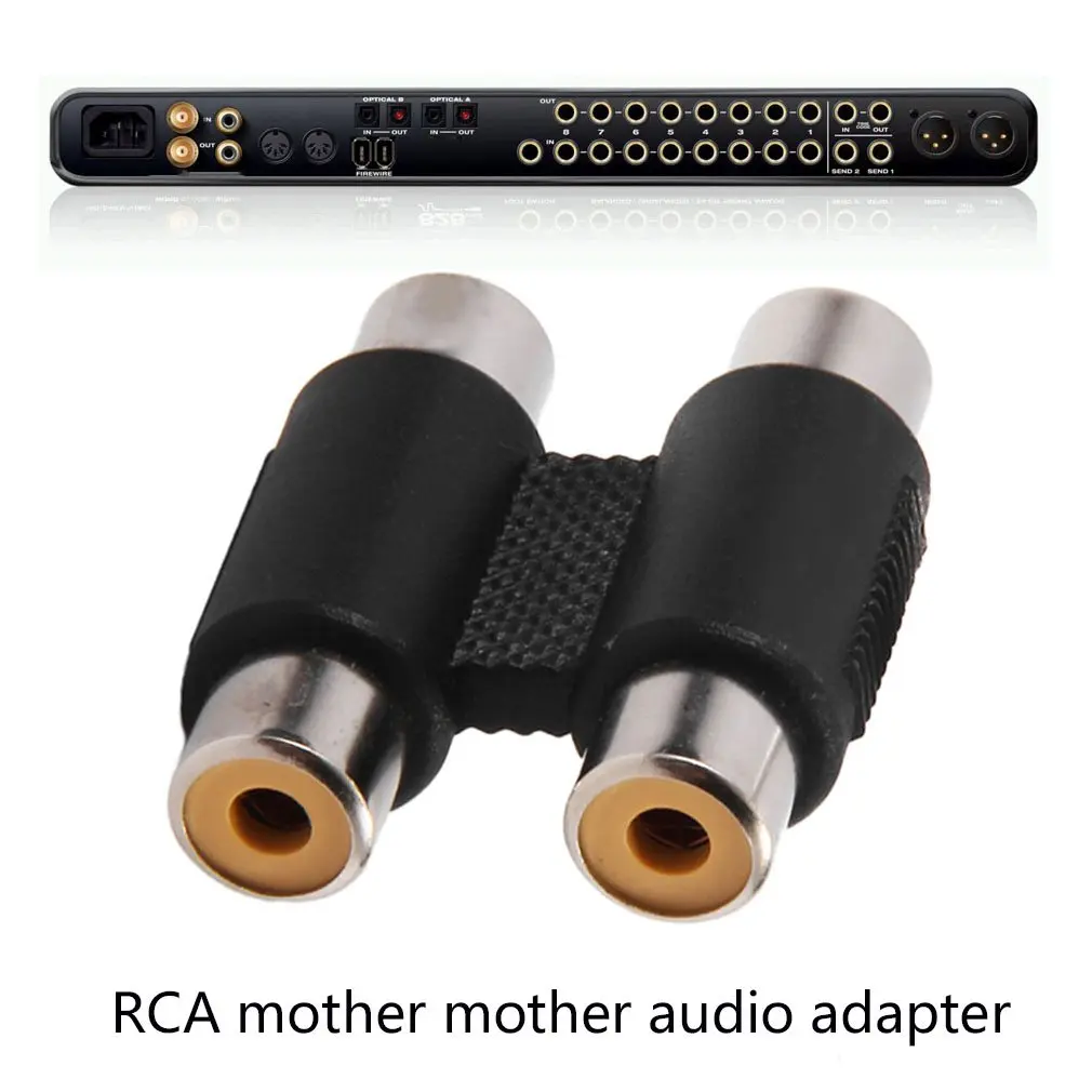 Профессиональный аудиоразъем 2RCA гнездо на адаптер AV Аудио Видео разъем адаптер| |