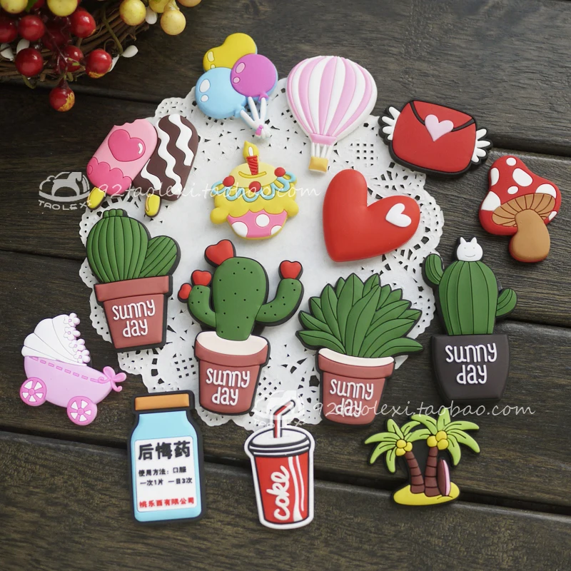 Креативные Мультяшные мягкие наклейки на холодильник в виде мороженого детские