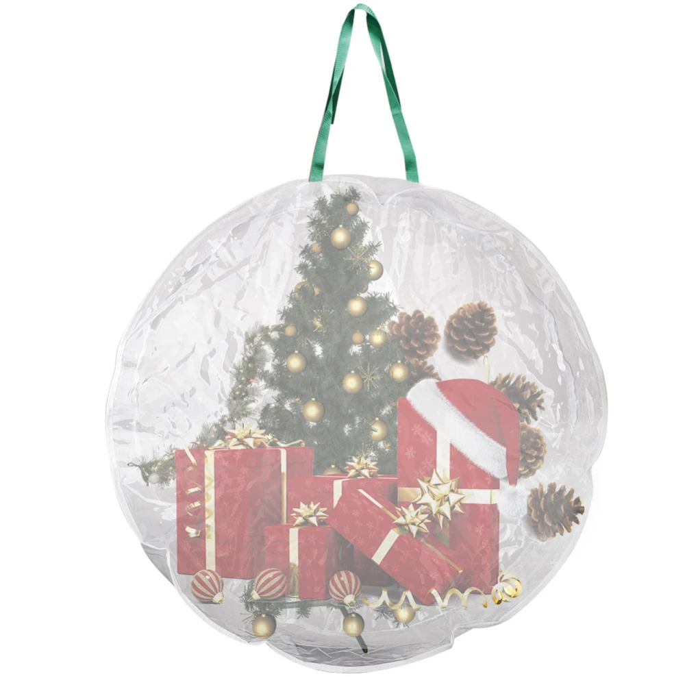 Праздничный Рождественский венок ПВХ сумка для хранения 30-дюймовых венков