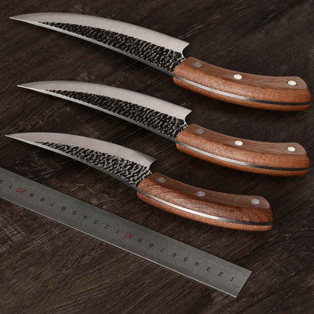 

XYj Forged Boning Fish Knife Sliced Full Tang Handmade Survival Camping Serbian Hunting 5 6 7 inch Chef Kitchen Knife Gift Box