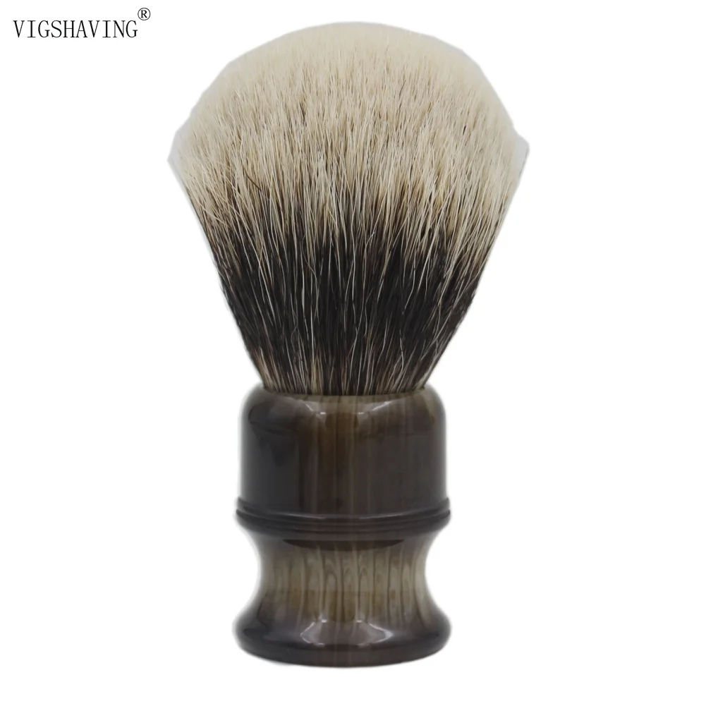 VIGSHAVING помазок Смола Ручка finest две группы барсук волос Кисточки для бритья|shaving