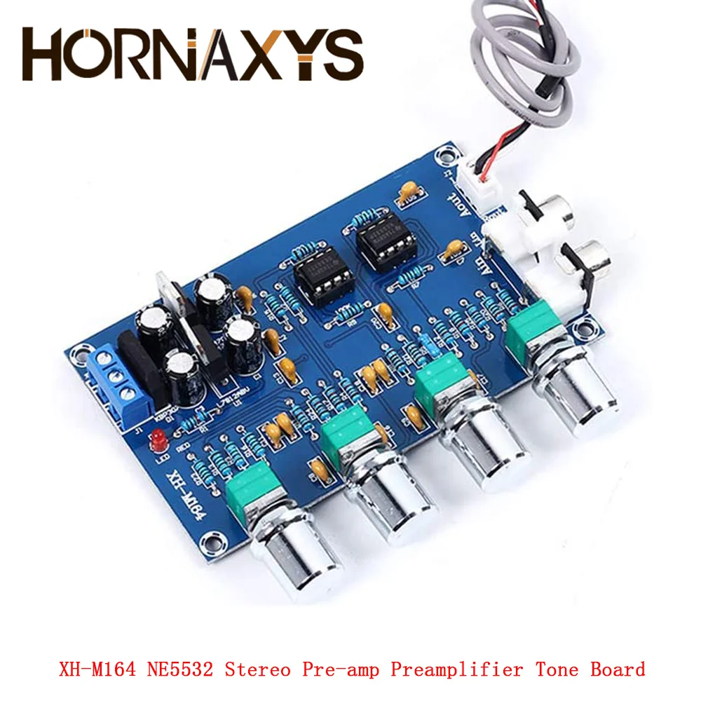 XH-M164 NE5532 Stereo Pre-усилитель предусилитель Tone Board Audio 4 усилитель каналов Module 4CH Control