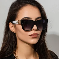 fashion cat eye rice nail outdoor sunglasses big frame brand design anti ultraviolet uv400 casual sunglasses for adultwomenmen