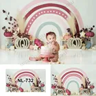 Бохо Радужный Розовый шар в богемном стиле девочка на 1-й День Рождения Вечеринка Хэллоуин Тыква фонарь страшная семейная Вечеринка фотосессия