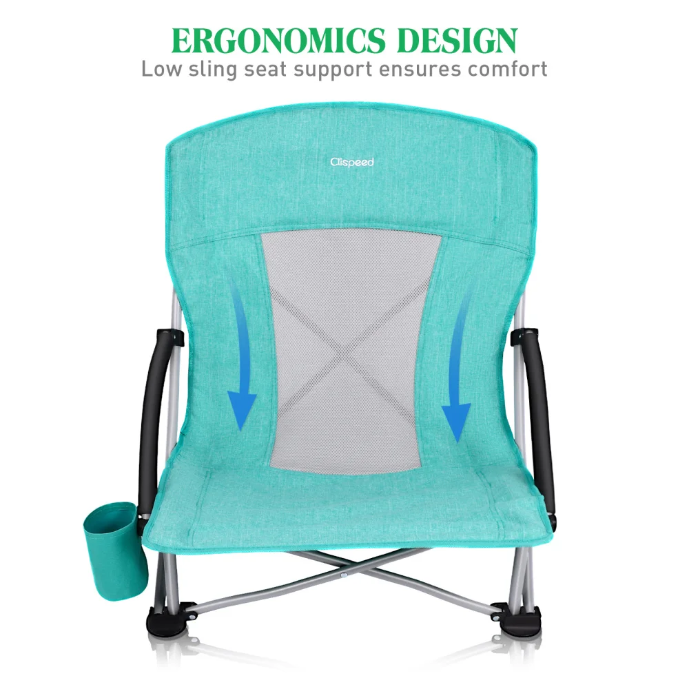 Низкое сиденье пляжное кресло складной сверхмощный стул для кемпинга с