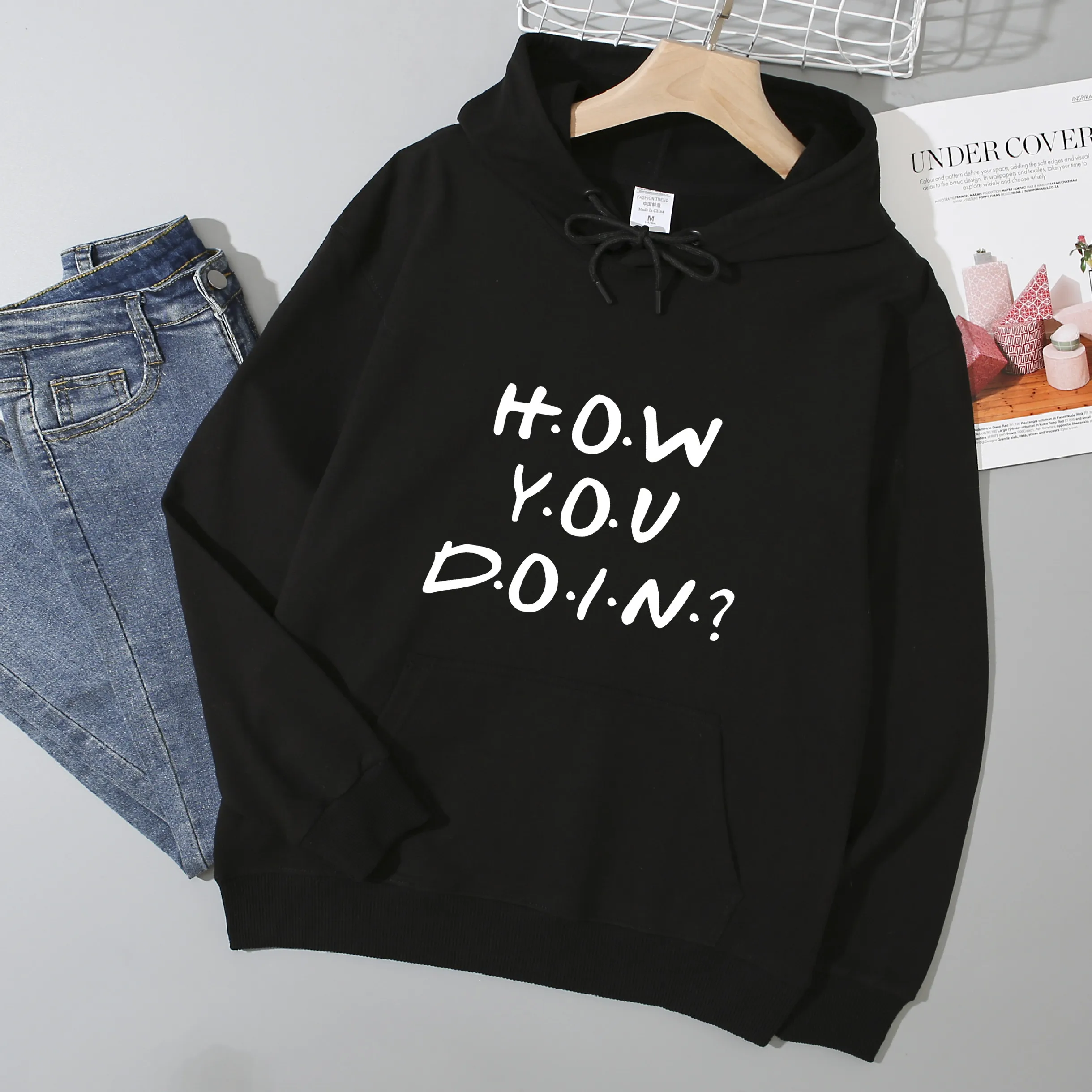 

Cool Friends Autumn Black Brand Unisex Limitied Edition Top Hoodie Mens Fashion Wool Clothing Sweatshirt Pullover Asian Size