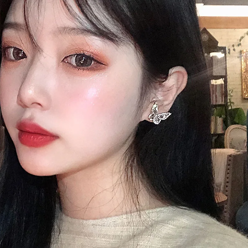 Серьги-подвески женские Crazy Feng с кристаллами и фианитами длинные ювелирные