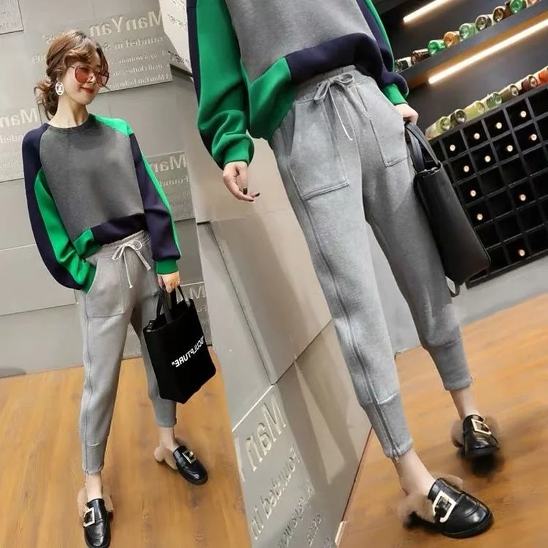 

Повседневные брюки, новинка 2021, женские брюки на весну и осень, брюки с боковой молнией, брюки-султанки, брюки, женские спортивные брюки, комбинезон