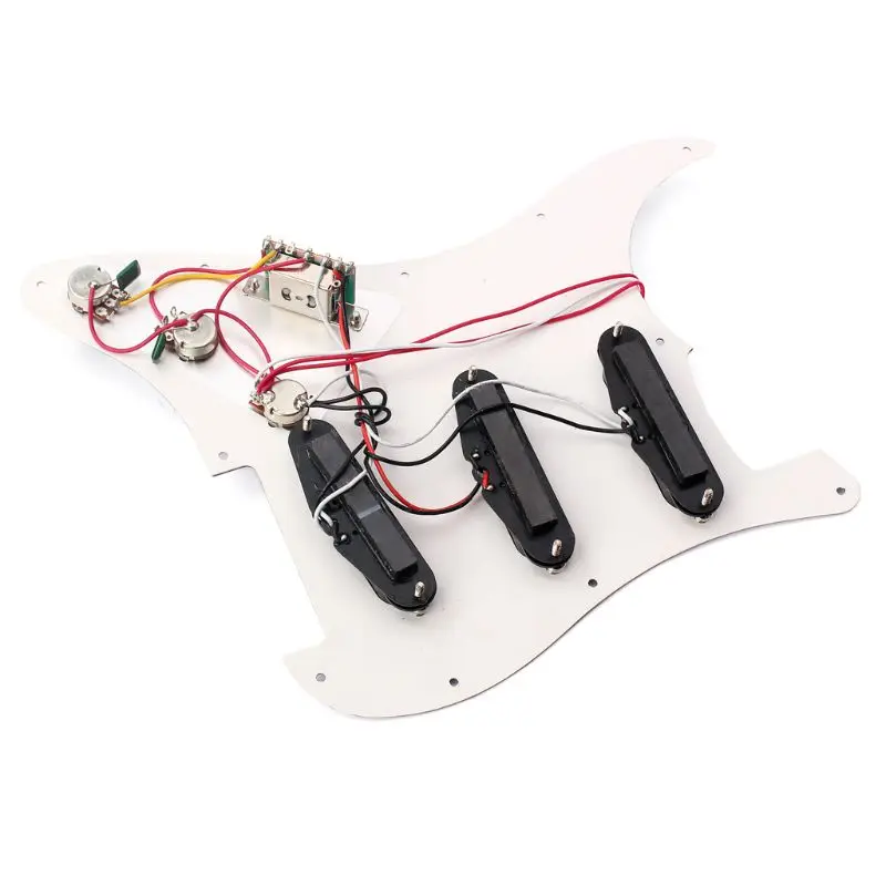 

Prewired Pickguard SSS with Single Coils Pickups for Strat Electric Guitar
