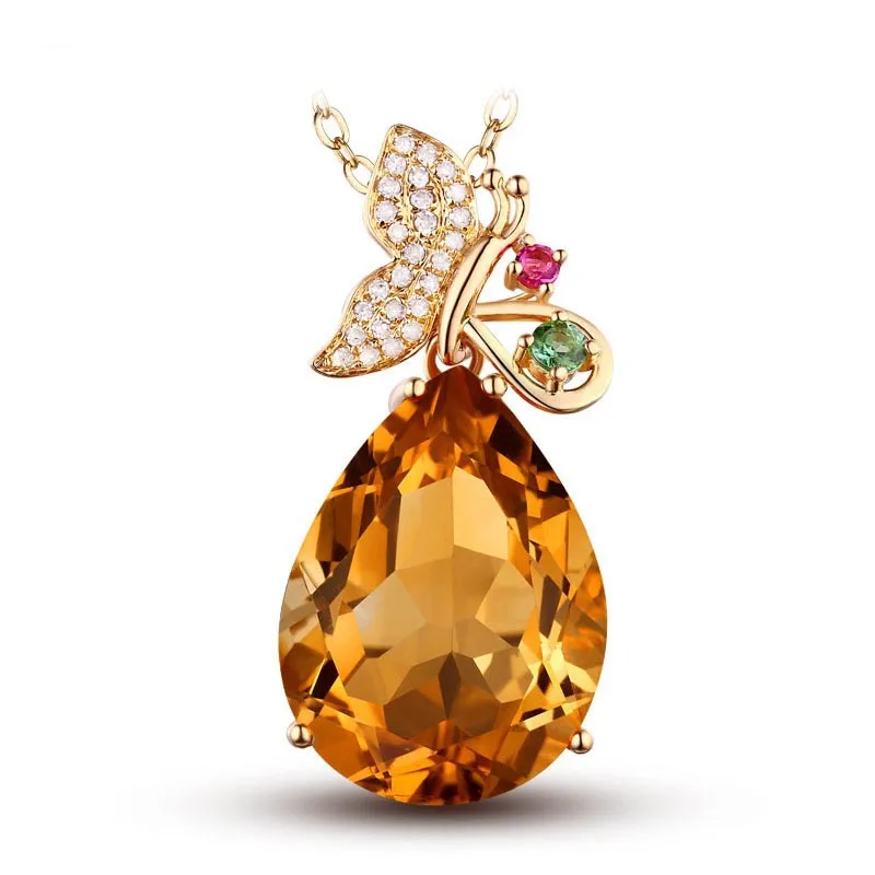 

Женское ожерелье с подвеской в виде капли воды, из серебра 925 пробы