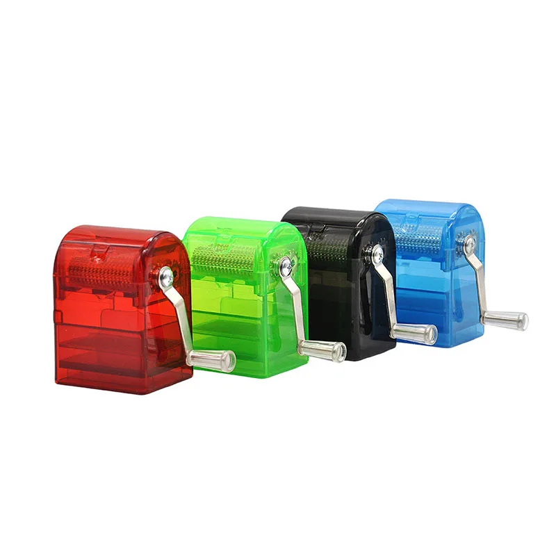 

Manual Mini Tobacco Grinder Simple Plastic Weed Crusher Hand Cutter Herb Smoking Shredder Cigarette Maker Tobacco Supply