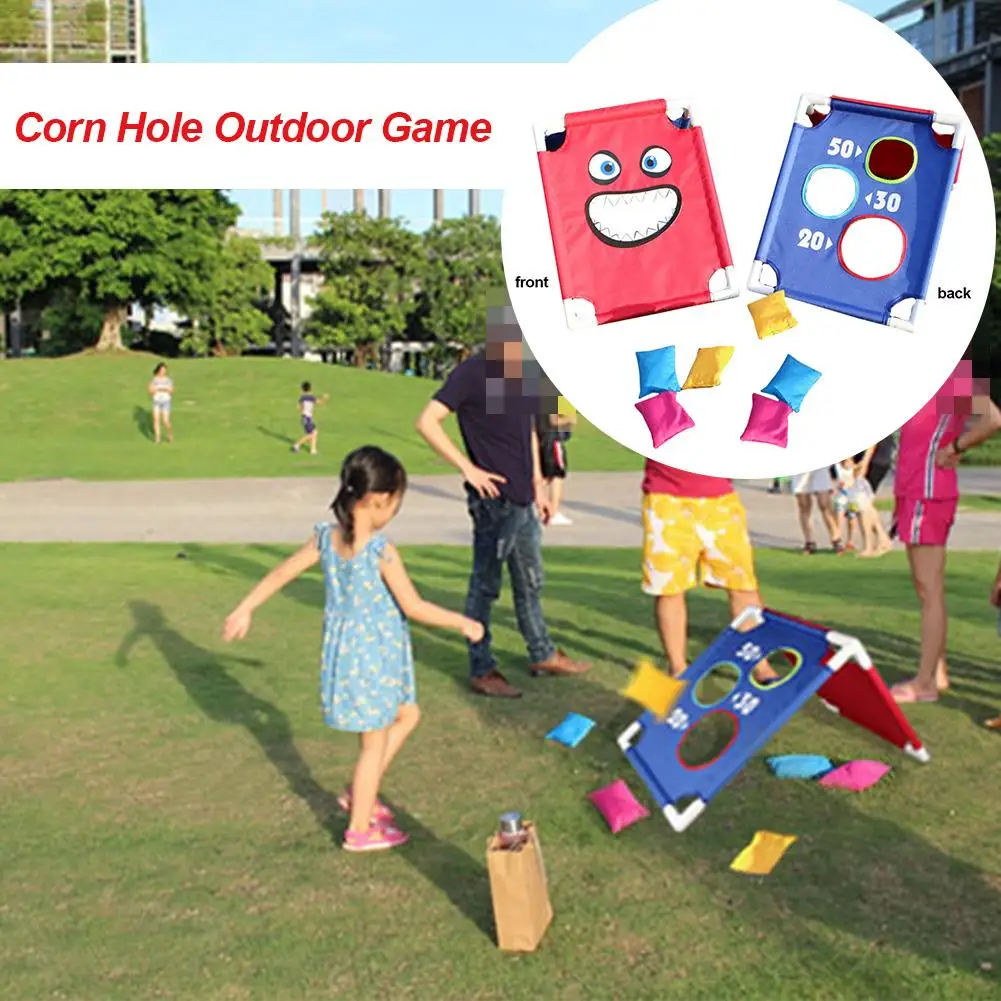 Cornhole игра броска Портативный ПВХ обрамленные аксессуары для игр на улице с 1