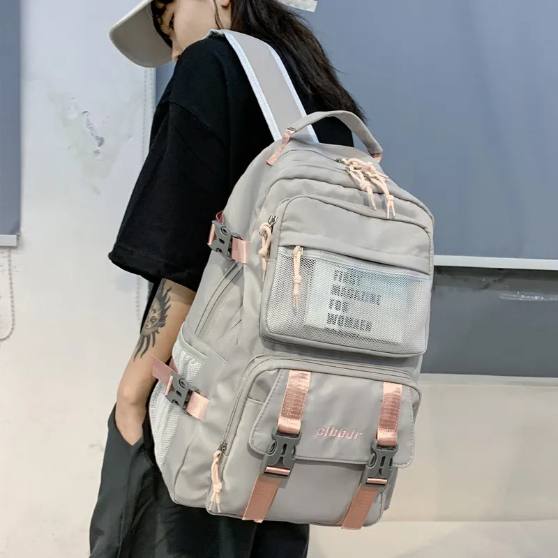 

Новое поступление, школьный ранец для женщин, корейский школьный ранец Harajuku для учеников старших классов, вместительный рюкзак для японски...