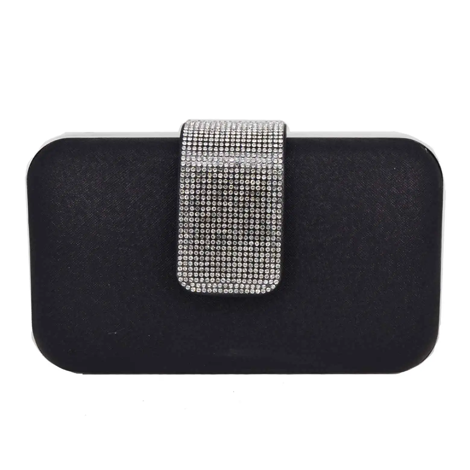 Черные вечерние сумки из полиуретана клатч кошелек Свадебная вечерняя цепь на