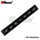 7 Вт 245*35 мм светодиодный ная печатная плата Алюминиевая baord пластина PCB для 1 Вт 3 Вт 5 Вт трубки прожектор потолосветильник льник настсветильник заменить светодиодную ленту pcb