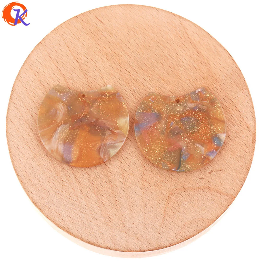 

Cordial Design 33*36MM 50Pcs Jewelry Accessories/Earring Connectors/Gold Shine/Round Shape/DIY Making/Hand Made/Earring Findings