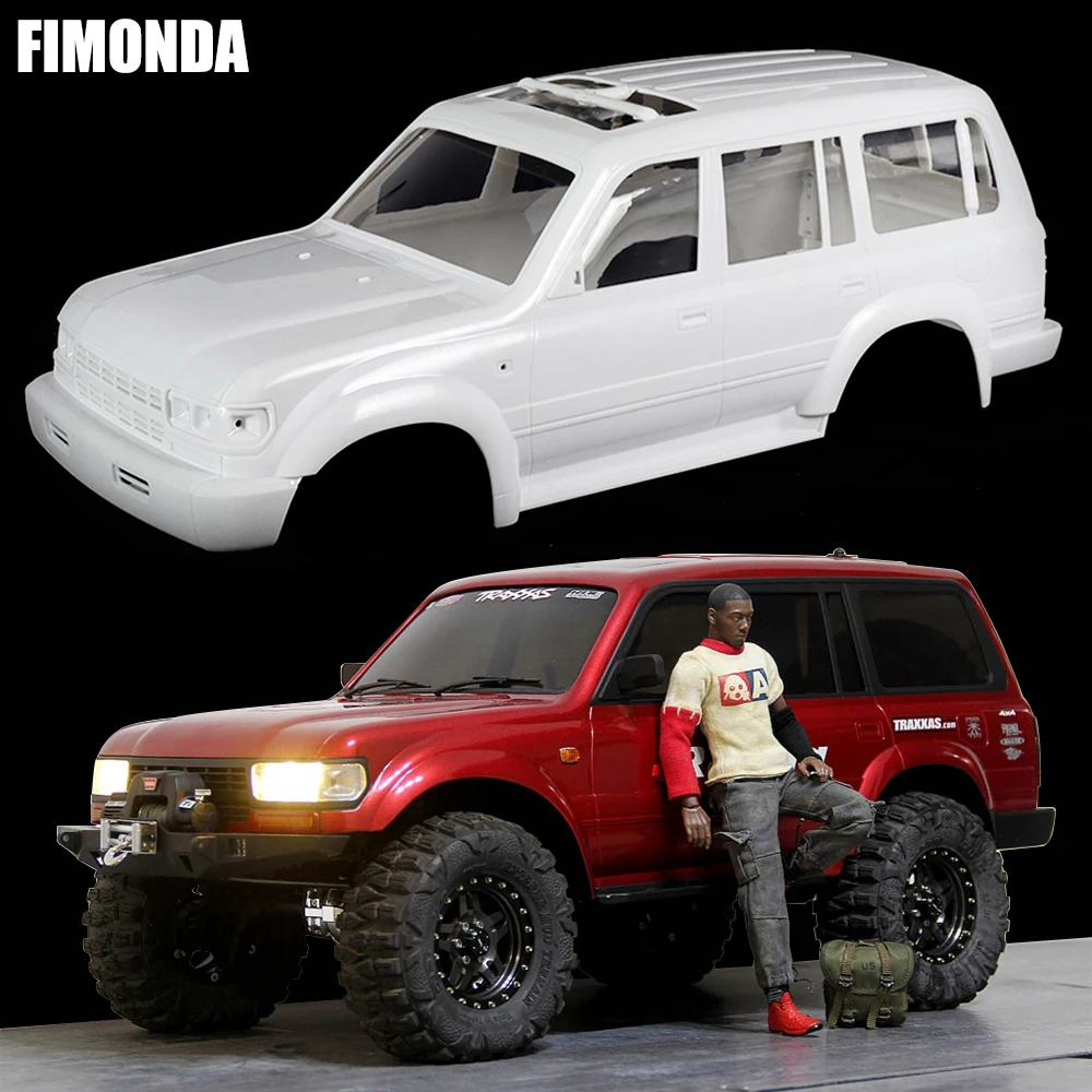 1/10 RC Crawler Land Cruiser LC80 ABS Комплект жесткого корпуса 313 мм Колесная база для Axail SCX10 TRX4 RGT 86100 Redcat GEN8