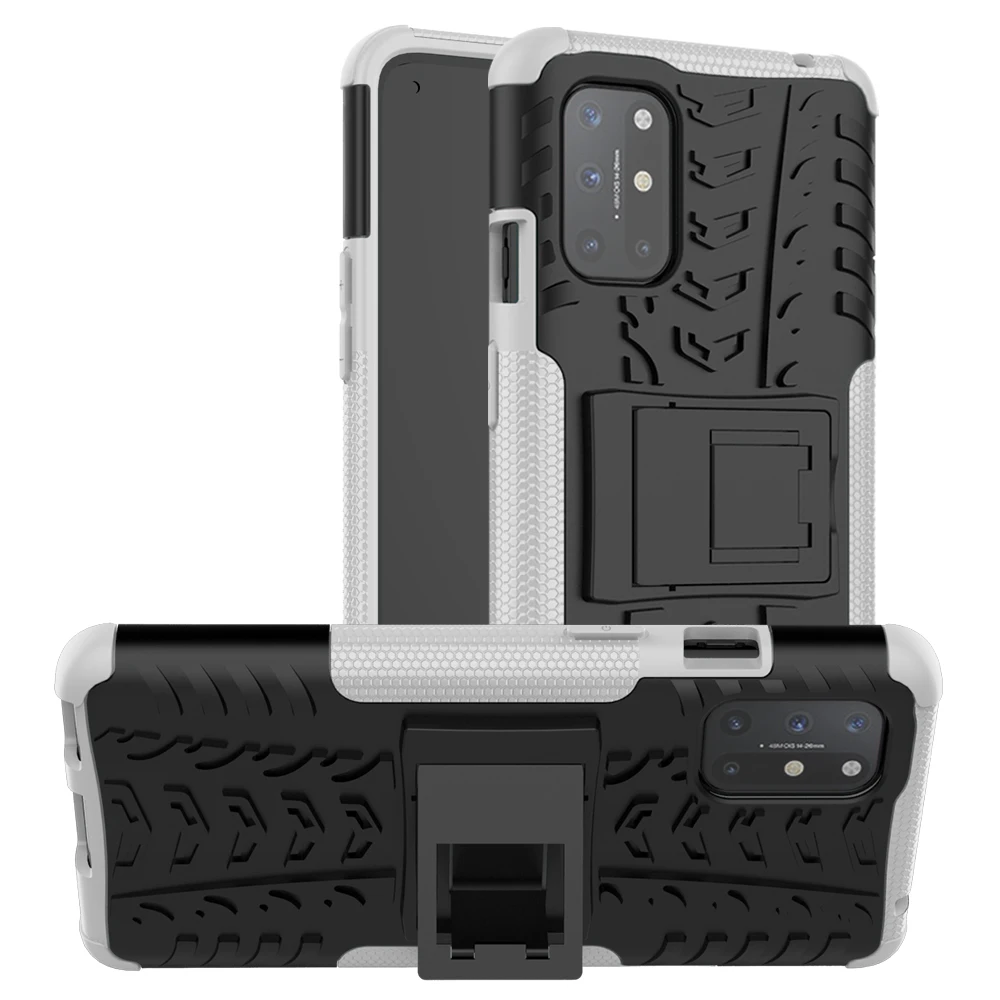 

Fashion Armor Rugged Shockproof Phone Case For Oneplus 9 6 6T 7 7T 8 8T Nord N10 N100 Pro Kickstand Colors Protection TPU Cover