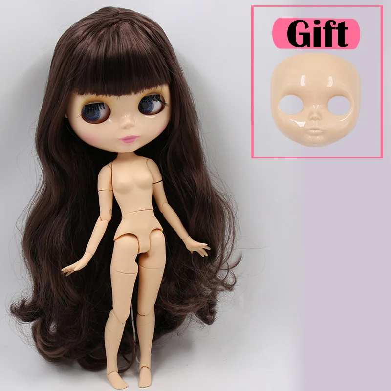 doll face ICY Blyth Кукла № 2 глянцевое лицо натуральная кожа суставное тело 1/6 BJD Специальная цена 1/4 BJD, Pullip, Jerryberry, Licca игрушка подарок - Цвет: doll face