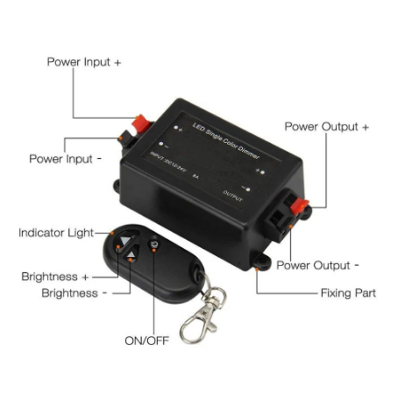 3-11key Monotone Зажигалка светодиодный Одноцветный диммер управления ler беспроводной