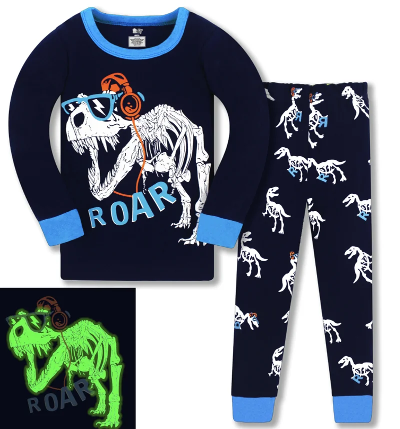 2021 детская одежда комплект детской одежды пижамный для мальчиков стильная