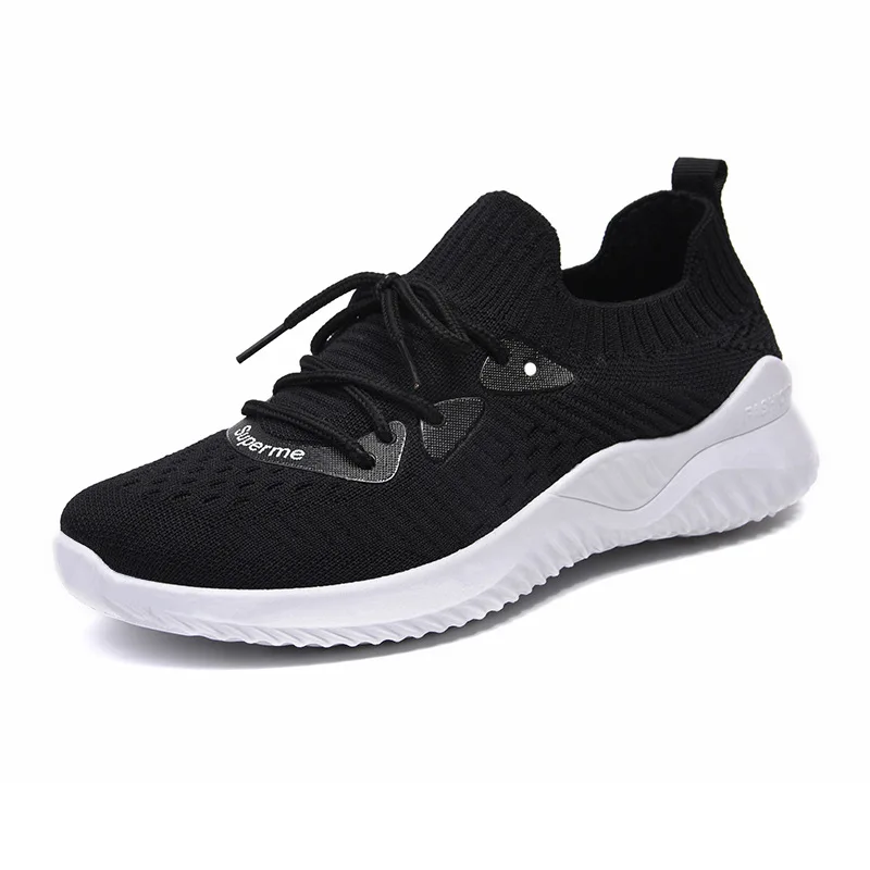 

Women Sneakers Fashion Casual Non-slip Sneakers Trainers Breathable Mesh Ladies Lace-up Flats Lightweight Running Shoes