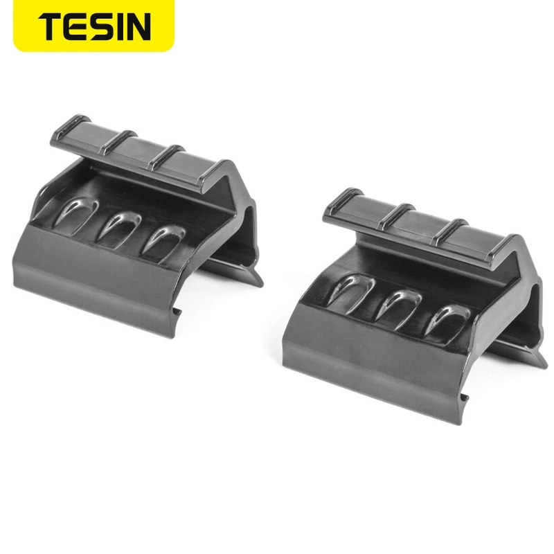 

TESIN 2Pcs Car Left & Right Rear Window Soft Top Retainers Clip For Jeep Wrangler JK 2007-2017 Black Car Interior Accessories