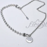 original jewelry 30 silver plated fashion good luck coin female pendant necklace jewelry women short chain never fade