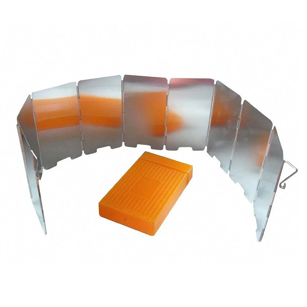 9 пластин прочный ветрозащитный экран защита от ветра для кемпинга приготовления