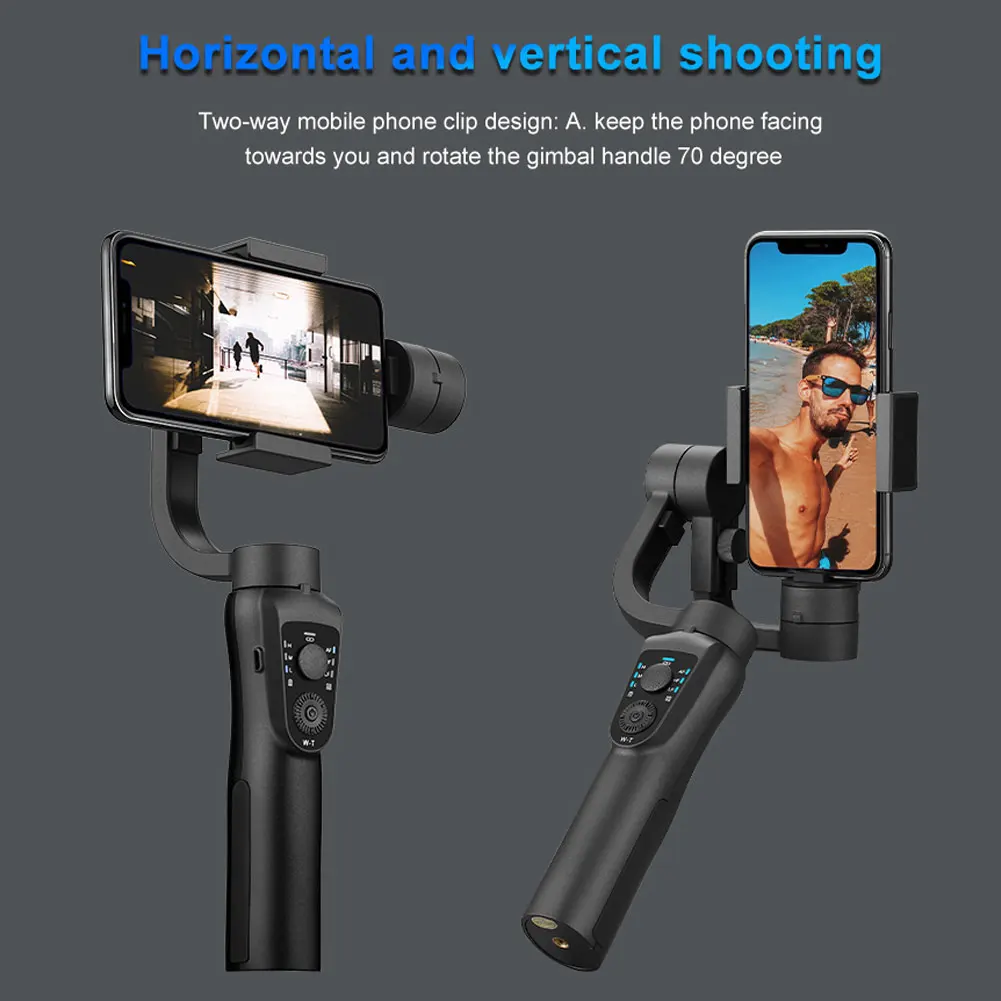 S5B 3 х осевой ручной шарнирный стабилизатор для камеры GoPro мобильный телефон с